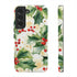 Christmas Holly on a Golden Background - Impact Resistant Phone Case Samsung Galaxy S22 Matte